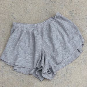 BRANDY MELVILLE Grey Ross Thermal Shorts